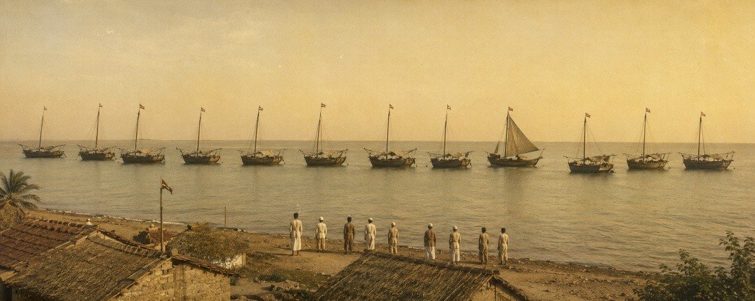 Ships on the Gulf of Khambhat